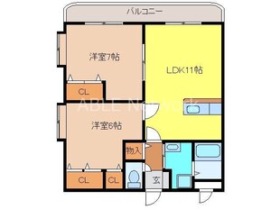 ARK鳥栖の物件間取画像